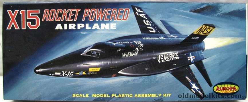 Aurora 1/48 X-15 Rocket Powered Airplane, 120-130 plastic model kit